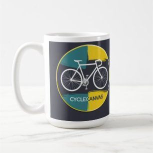 Minimale Fahrradillustration – Kaffeetasse