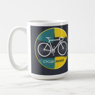 Minimale Fahrradillustration – Kaffeetasse