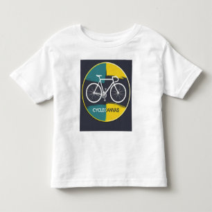 Minimale Fahrradillustration –  Kleinkind T-shirt