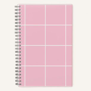 Minimale Farb-Gitter-Prüfstruktur Notizbuch