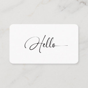 Minimale feminine Hallo-Makeup-Artist-Beauty-QR-Co Visitenkarte