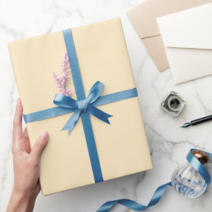 Minimale feste Gelb #FFECC2 Geschenkpapier