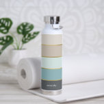 Minimale fette Streifen Personalisiert Trinkflasche<br><div class="desc">Personalisieren Sie dieses Design mit Ihrem Namen oder Ihren Initialen.</div>