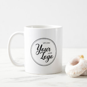 Minimale Firmenlogo  Kaffeetasse