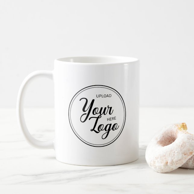 Minimale Firmenlogo  Kaffeetasse (Mit Donut)