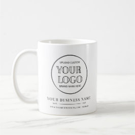 Minimale Firmenlogo Name Jahr Unternehmenslogo Kaffeetasse