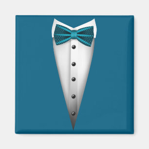 Minimale Fliege für lustige Hochzeit Magnet