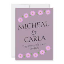 Minimale florale Hochzeit