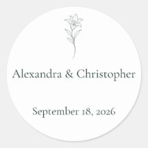 Minimale florale Hochzeitstempel-Rundumhüllung kla