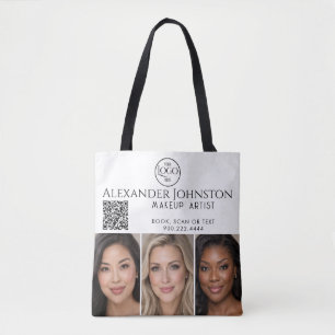 Minimale Foto-Business-Branding für Visagisten Tasche