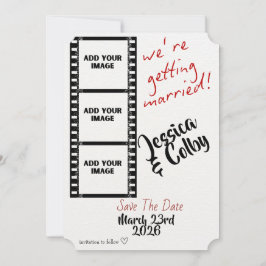 Minimale Foto-Save-the-Date-Einladung Maßgeschneid Save The Date