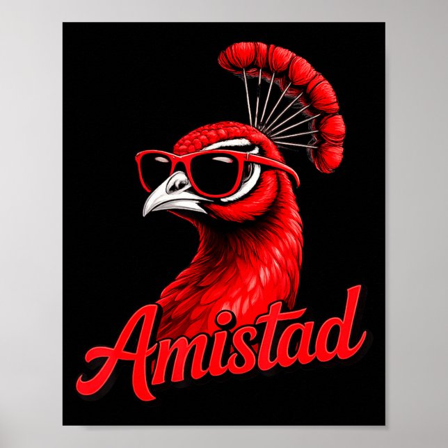 Minimale Freundschaftshaus-Schulgeist-Amistad Poster (Vorne)