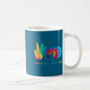 Minimale Friedensliebe-Bocce-Ball-Krawatte Kaffeetasse