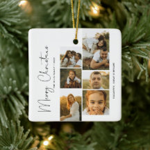 Minimale Frohe Weihnachten Schrift Familie 6 Fotos