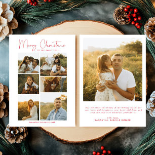 Minimale Frohe Weihnachten Schrift Familie 7 Fotos