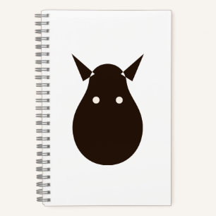 Minimale Fuchs-Silhouette Einfache Tierillustratio Notizbuch