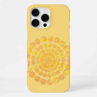 Minimale gelbe Sonnenstrahlen-Texturkreisgestaltun iPhone 16 Pro Max Hülle