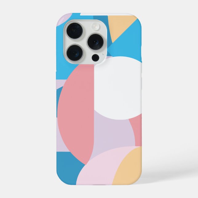 Minimale Geometrie iPhone 15 Pro Hülle (Rückseite)
