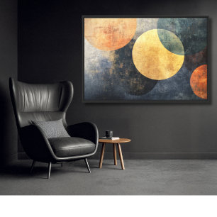 Minimale geometrische Kugeln Design Leinwanddruck