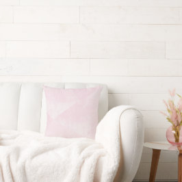 Minimale geometrische Textur in blassrosa Farbe Kissen