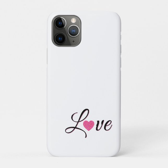 Minimale gepunktete Herzgestaltung Case-Mate iPhone Hülle (Rückseite)