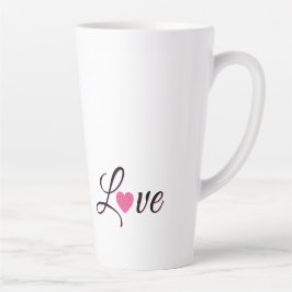 Minimale gepunktete Herzgestaltung Milchtasse