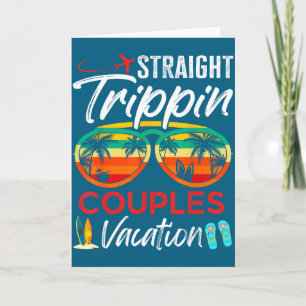 Minimale gerade Trippin-Paare Urlaub Reise Karte