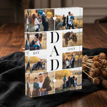 Minimale Geschenk-Fotocollage "Bester Vater Aller 