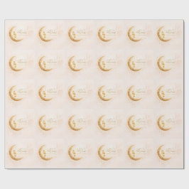 Minimale Gold-Ramadan-Aufkleber – Elegant Islamisc Geschenkpapier