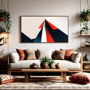 Minimale Grafikgestaltung Poster