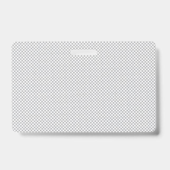 Minimale graue Polka-Dot-Musterung Ausweis (Vorderseite)