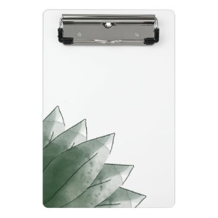 Minimale grüne Blätter Mini-Clipboard Mini Klemmbrett