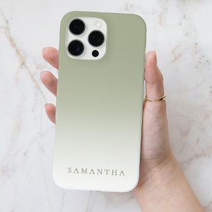 Minimale grüne Gradienten-Moderne elegante Persona iPhone 16 Pro Max Hülle