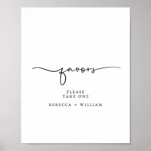 Minimale handgeschriebene Skriptkarten und Geschen Poster