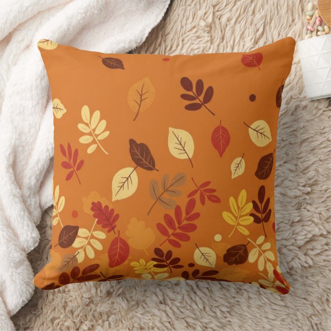 Minimale Herbstblätter Kissen (Decke)