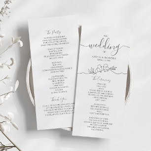 Minimale Hochzeit Programm