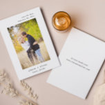 Minimale Hochzeit Speichern Sie die Datumskarte Save The Date<br><div class="desc">Eine minimale Save the Date Fotokarte. Diese Hochzeitsankarte enthält einen einfachen Minimaltext mit einem Foto. Das Foto dient nur zur Platzierung und kann durch ein beliebiges Foto ersetzt werden. Alle Texte auf der Vorder- und Rückseite der Karte können individuell angepasst werden. Das perfekte Save the Date um Ihre Hochzeit bekannt...</div>