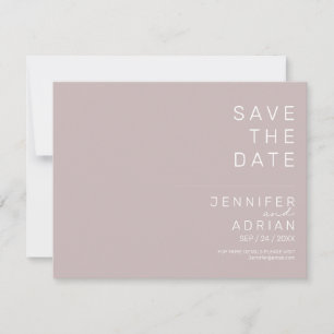 Minimale Hochzeit Speichern Sie die Datumskarten