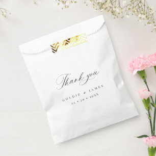 Minimale Hochzeit Vielen Dank für Leckerei Geschen Geschenktütchen