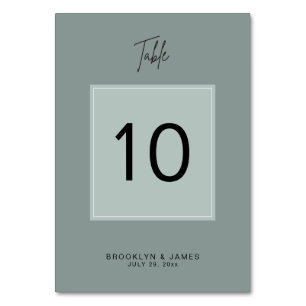 Minimale Hochzeitssaison-Tischnummern Tischnummer