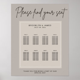 Minimale Hochzeitsstift Poster