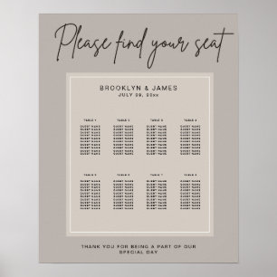 Minimale Hochzeitsstift Poster