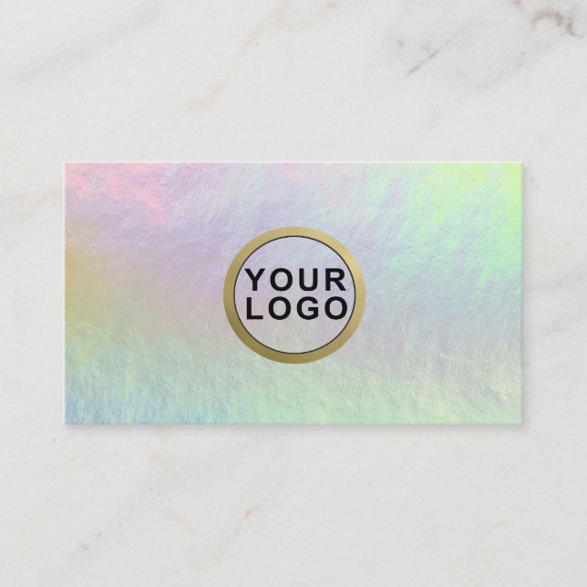 Minimale Holographic Opal Stone-Visitenkarte für L Visitenkarte (Vorderseite)