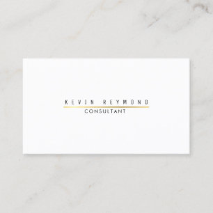 Minimale Informationen über Elegant White Beruflic Visitenkarte