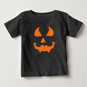 Minimale Jack O Lantern-Kürbis-Gesicht T-Shirt