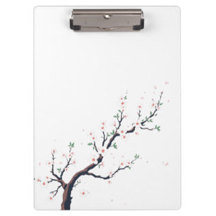 Minimale japanische Baumzweige Klemmbrett