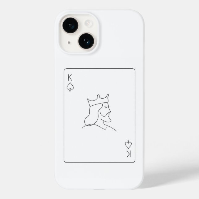 Minimale K Case-Mate iPhone 14 Hülle (Rückseite)