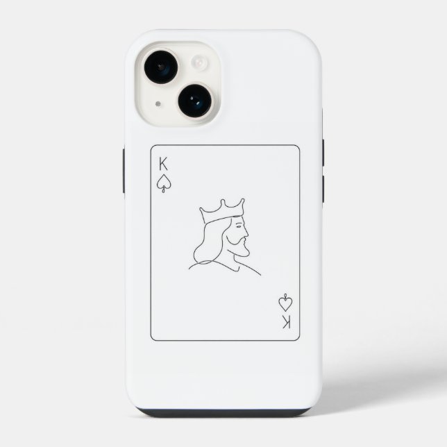 Minimale K iPhone 14 Hülle (Rückseite)