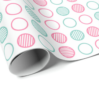 Minimale Kreisgitterstruktur Geschenkpapier