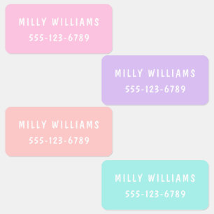 Minimale kundenspezifische moderne Personalisierte Etiketten